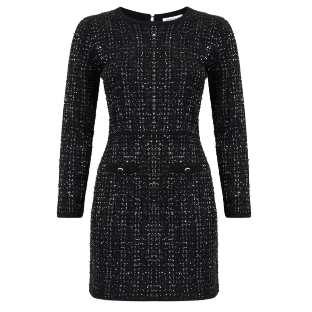 Veronica Beard Channing knit tweed mini dress size medium new with tags